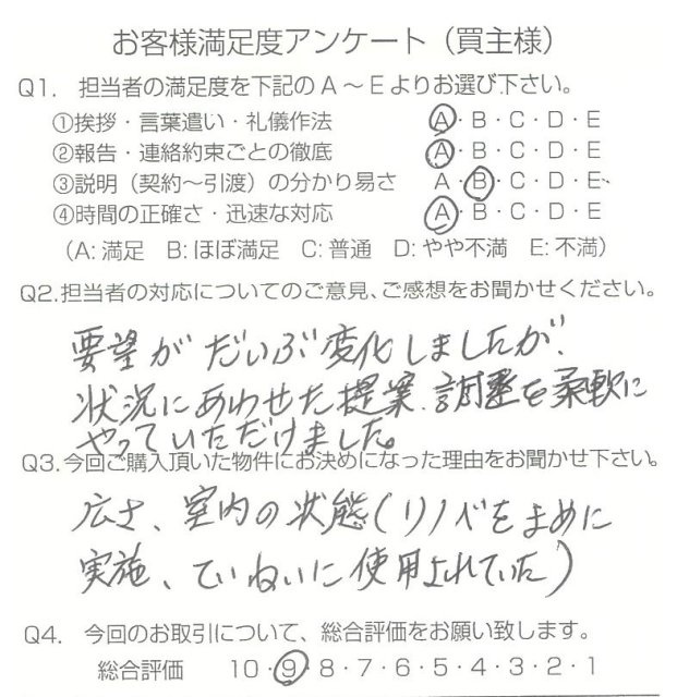 物件をご購入頂きました：M.S様の画像