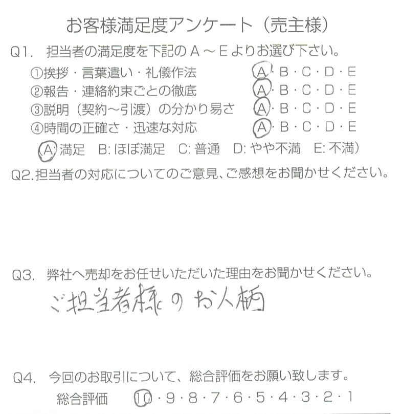 物件をご売却頂きました：M.N様の画像