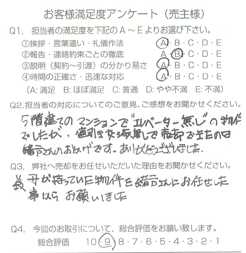 物件をご売却頂きました：M.H様の画像