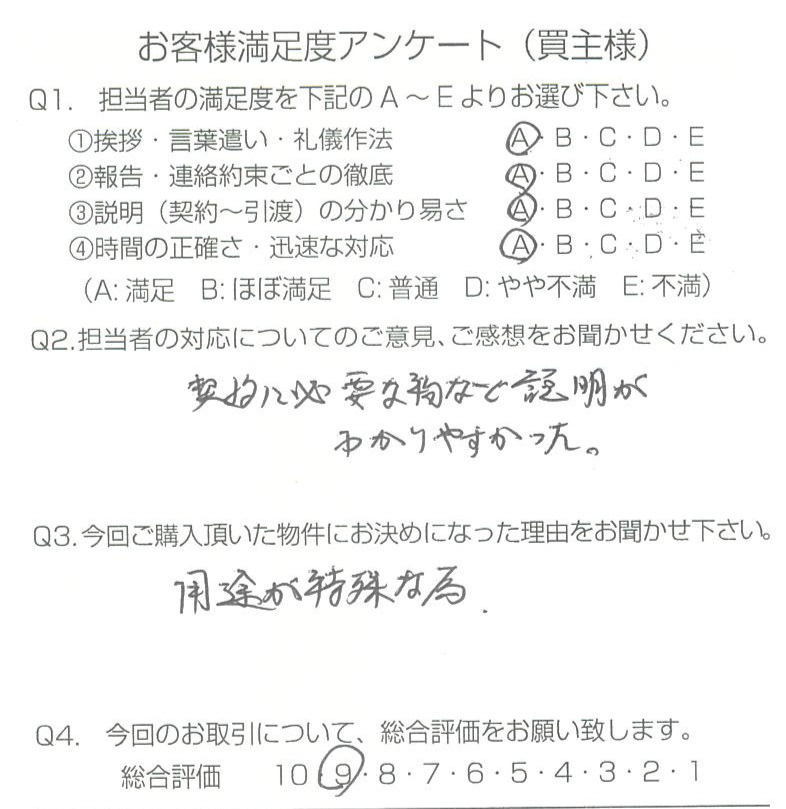 物件をご購入頂きました：S様 の画像
