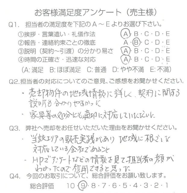 物件をご売却頂きました：T.H様の画像