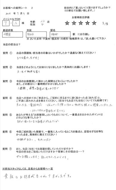 レインボーホーム柏店 T・A様の画像