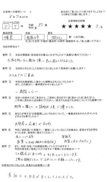 レインボーホーム柏店 O・T様の画像