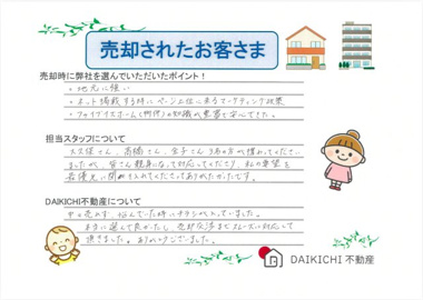 【売却】H.K様の画像