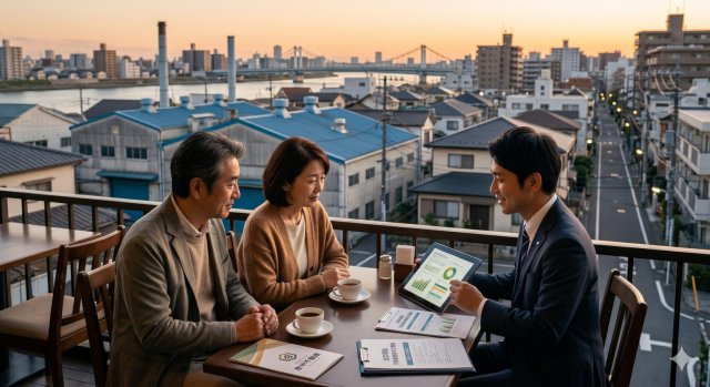 【芦屋市岩園町｜ロイヤル芦屋翠ヶ丘｜50代｜「この広いルーフバルコニーも、自分の専有面積に入っていると思っていました」マンション売却事例｜AIU様】の画像