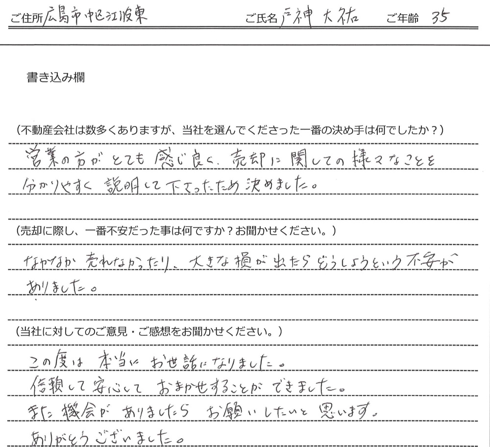 戸神 大祐様 【売却】の画像