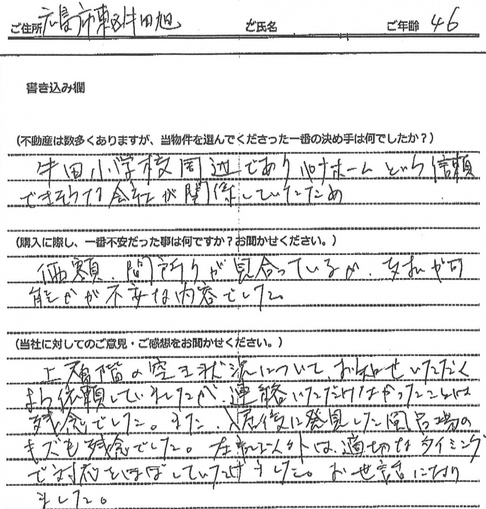 波多野 俊二様(仮名)【購入】の画像