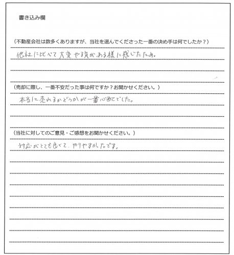 江津 正寛様(仮名)【売却】の画像