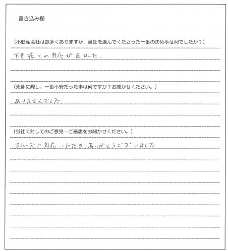 上村 昌良様(仮名)【売却】 の画像