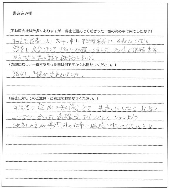 緒形 充夫様(仮名)【売却】の画像