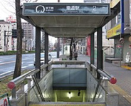 車道近辺の画像