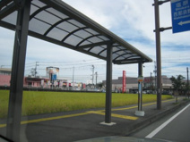 バス停 市体育館前バス停
