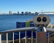 竹芝桟橋 双眼鏡