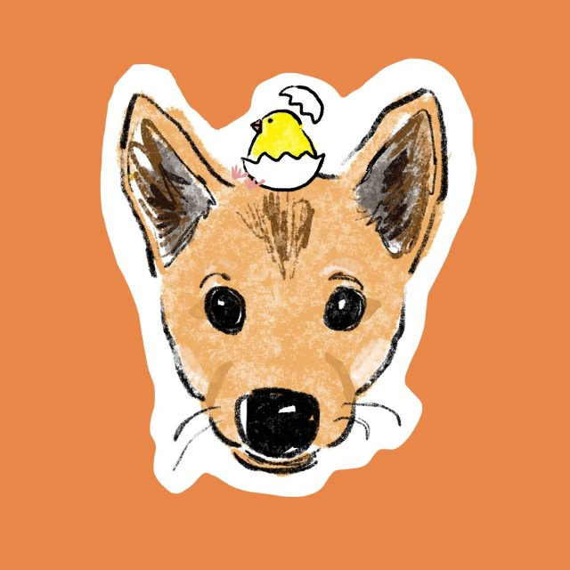 看板犬 もみじ